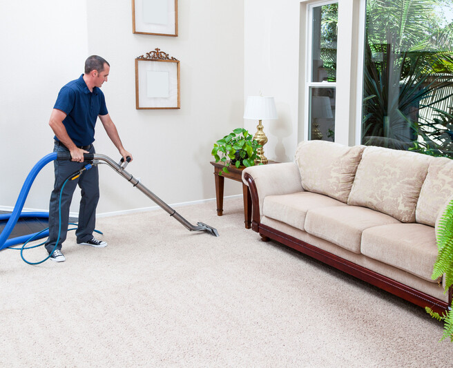 Carpet cleaning by Pure Works Cleaning Service